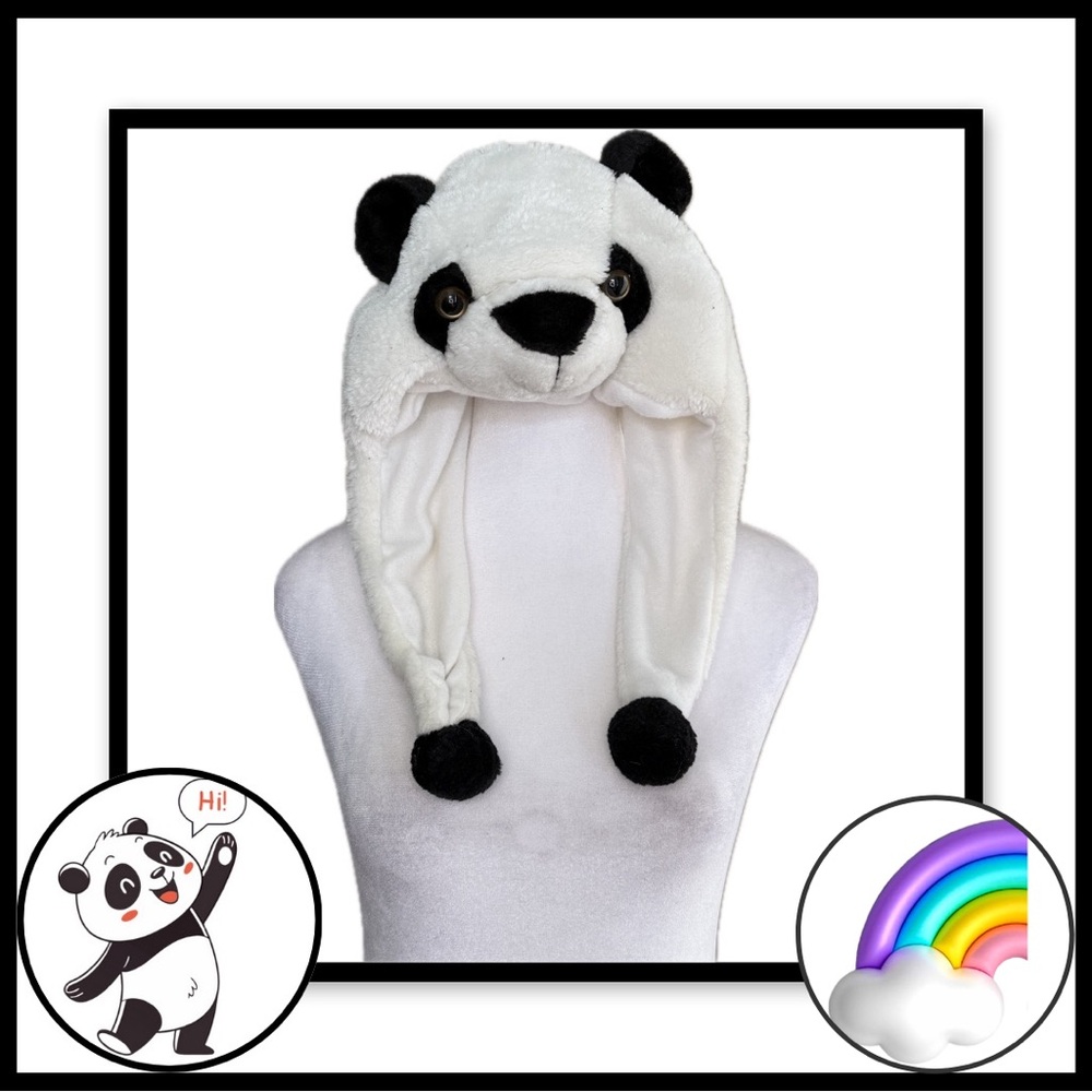 3/$24 - Plush Panda Hat – Child’s Size S/M
